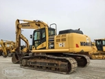 Used Excavator for Sale,Back corner of used Komatsu for Sale,Used Komatsu Excavator in yard for sale